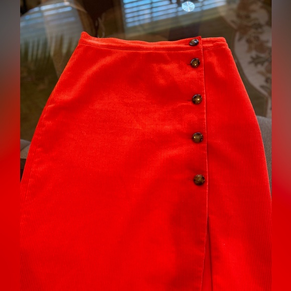 Sezane Nesta Corduroy Midi Skirt Sz 38/US 6 Sézane - Picture 7 of 9